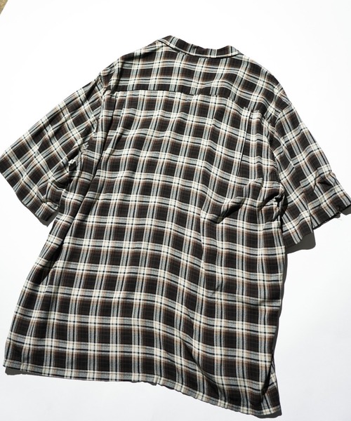 DAN RIVER（ダンリバー ）の「DAN RIVER / PRINTED RAYON CHECK SS SHIRT（シャツ/ブラウス・メンズ・ブラック/ブラウン/ブラック×ホワイト・SMALL/LARGE/MEDIUM）」の20枚目の写真