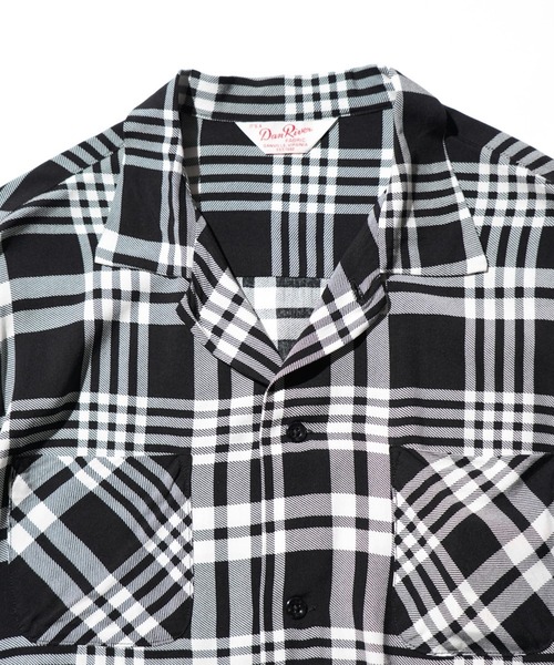 DAN RIVER（ダンリバー ）の「DAN RIVER / PRINTED RAYON CHECK SS SHIRT（シャツ/ブラウス・メンズ・ブラック/ブラウン/ブラック×ホワイト・SMALL/LARGE/MEDIUM）」の22枚目の写真