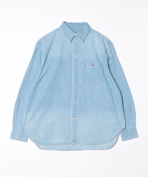 POLO RALPH LAUREN（ポロ ラルフ ローレン）の「ビッグ デニム シャツ（シャツ/ブラウス・レディース・ブルー・S/M/XS）」の7枚目の写真