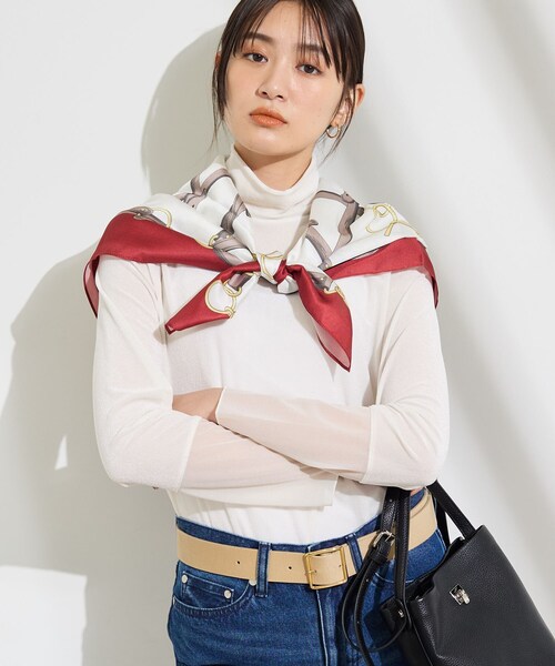 INDIVI(インディヴィ)の「【レイヤード/袖口シアー/日本製】ベロアジャージトップス(Tシャツ/カットソー・レディース・ブラック/ブラウン系/アイボリー・34/19/15 /13/05/38)」の5枚目の写真