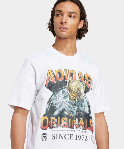 adidas(アディダス)の「トレフォイルシリーズ レギュラー 半袖Tシャツ / アディダスオリジナルス adidas Originals(Tシャツ/カットソー・メンズ・ホワイト・XX-LARGE/MEDIUM/SMALL/X-LARGE/X-SMALL/XX-SMALL/3XL/LARGE)」の4枚目の写真