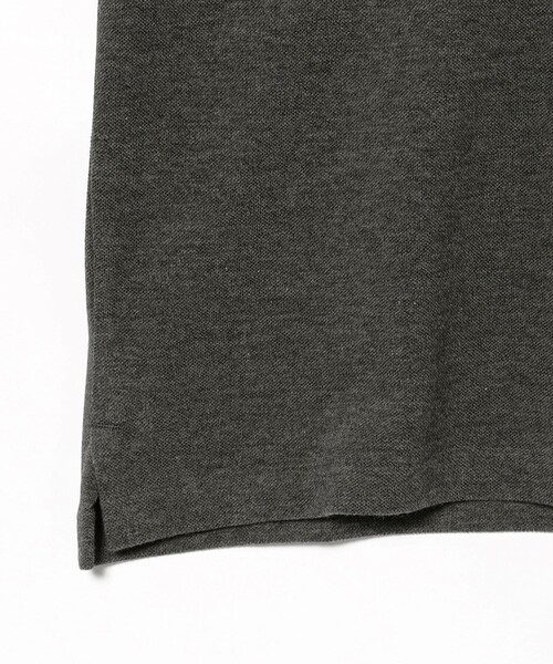 Demi-Luxe BEAMS（デミルクス ビームス）の「AK+1 / ハイゲージ 鹿の子 ハーフスリーブ ポロシャツ（Tシャツ/カットソー・レディース・チャコールグレー/ダークグリーン・ONE SIZE）」の14枚目の写真