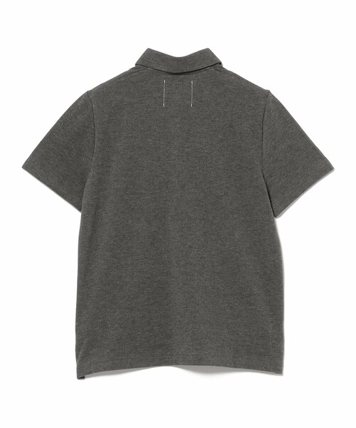 Demi-Luxe BEAMS（デミルクス ビームス）の「AK+1 / ハイゲージ 鹿の子 ハーフスリーブ ポロシャツ（Tシャツ/カットソー・レディース・チャコールグレー/ダークグリーン・ONE SIZE）」の15枚目の写真