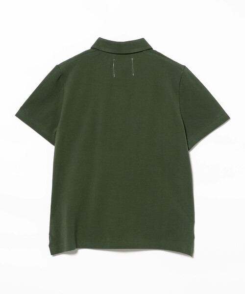 Demi-Luxe BEAMS（デミルクス ビームス）の「AK+1 / ハイゲージ 鹿の子 ハーフスリーブ ポロシャツ（Tシャツ/カットソー・レディース・チャコールグレー/ダークグリーン・ONE SIZE）」の19枚目の写真