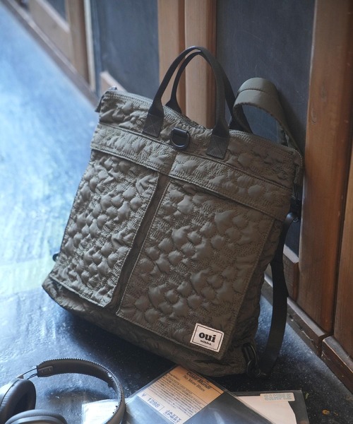 MILKFED.（ミルクフェド）の「CHERRY QUILTED HELMET BAG（ショルダーバッグ・レディース・ブラック/ベージュ/オリーブ・ONE SIZE）」の3枚目の写真