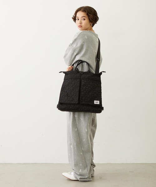 MILKFED.（ミルクフェド）の「CHERRY QUILTED HELMET BAG（ショルダーバッグ・レディース・ブラック/ベージュ/オリーブ・ONE SIZE）」の15枚目の写真