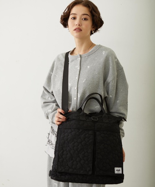 MILKFED.（ミルクフェド）の「CHERRY QUILTED HELMET BAG（ショルダーバッグ・レディース・ブラック/ベージュ/オリーブ・ONE SIZE）」の10枚目の写真