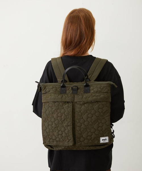 MILKFED.（ミルクフェド）の「CHERRY QUILTED HELMET BAG（ショルダーバッグ・レディース・ブラック/ベージュ/オリーブ・ONE SIZE）」の22枚目の写真