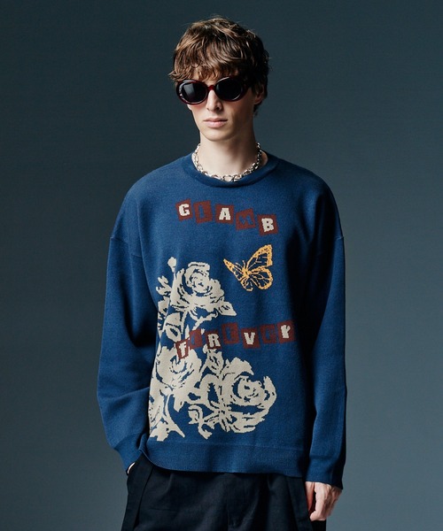 Punk Graphic Pullover Knit — пуловер с панк-графикой