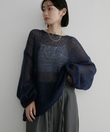 モヘアライクルーズニット