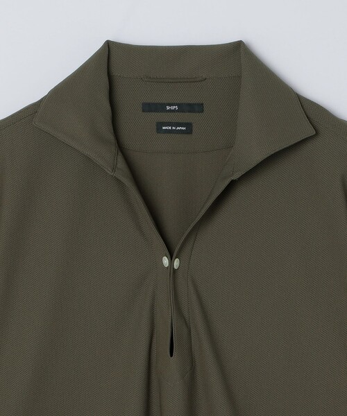 SHIPS(シップス)の「SHIPS:〈MADE IN JAPAN〉レノクロス ロングスリーブ カプリ シャツ(シャツ/ブラウス・メンズ・ライトオリーブ/ライトグレー/ネイビー・MEDIUM/SMALL/X-LARGE/LARGE)」の5枚目の写真