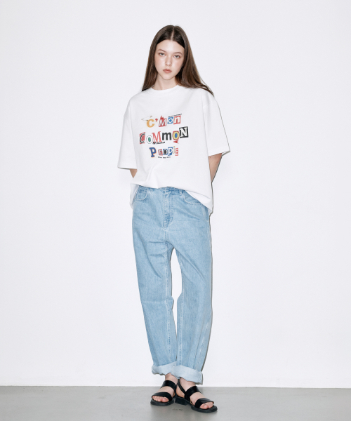 COLD BLANKET(コールドブランケット)の「CCPプリント30番手オーバーサイズホワイト半袖Tシャツ(Tシャツ/カットソー・レディース・その他・FREE)」の2枚目の写真