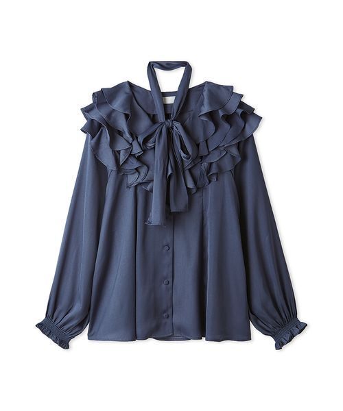 CELFORD(セルフォード)の「ラッフルフリルブラウス(シャツ/ブラウス・レディース・ブルー/ピンク/オフホワイト・F)」の20枚目の写真