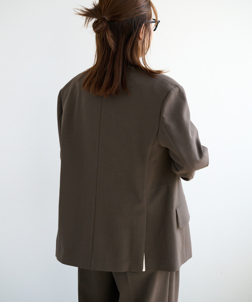 OUTDOOR PRODUCTS(アウトドアプロダクツ)の「ORDINARY DOUBLE JACKET セットアップ対応(テーラードジャケット・レディース・チャコールグレー/ブラウン・FREE)」の18枚目の写真