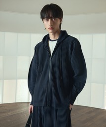 TNGT（ティーエヌジーティー）の「TNGT(ティーエヌジーティー)Yoyogi プリーツフーディジップアップ（ブルゾン）」