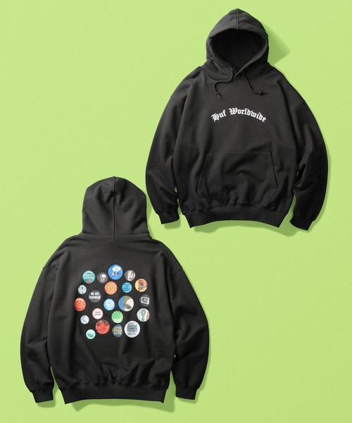 HUF(ハフ)の「OLYMPIA HOODIE(パーカー・メンズ・アッシュグレー/ブラック・XXL/XL/L/M/S)」の5枚目の写真