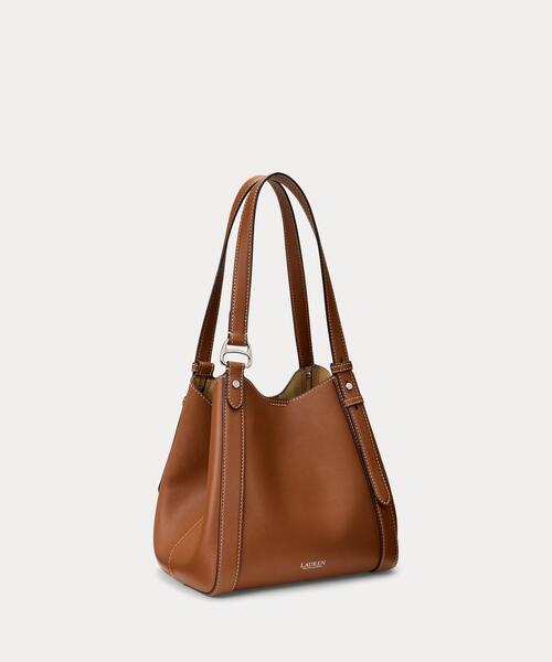 LAUREN RALPH LAUREN(ローレン ラルフ ローレン)の「ナッパ レザー スモール Tasha トート バッグ(トートバッグ・レディース・ブラウン・ONE)」の2枚目の写真