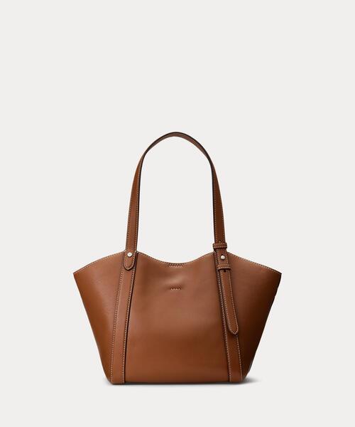 LAUREN RALPH LAUREN(ローレン ラルフ ローレン)の「ナッパ レザー スモール Tasha トート バッグ(トートバッグ・レディース・ブラウン・ONE)」の3枚目の写真