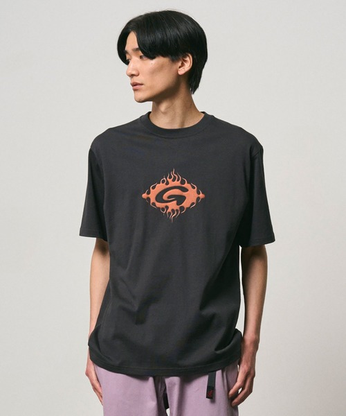 Gramicci(グラミチ)の「FLAMES TEE|フレイムズTシャツ(Tシャツ/カットソー・メンズ・イエロー系その他/ブラック系その他/ネイビー・M/L/XL/2XL)」の6枚目の写真