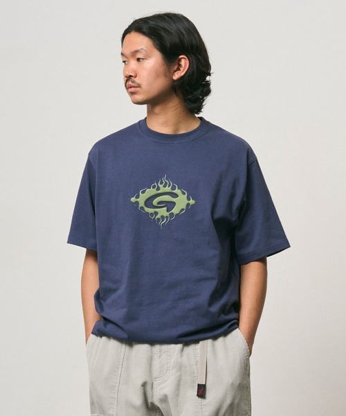 Gramicci(グラミチ)の「FLAMES TEE|フレイムズTシャツ(Tシャツ/カットソー・メンズ・イエロー系その他/ブラック系その他/ネイビー・M/L/XL/2XL)」の8枚目の写真