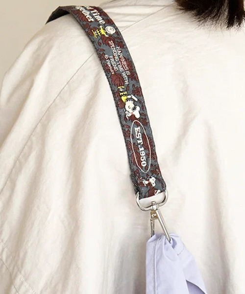 Vintage PEANUTS(ビンテージピーナッツ)の「"11"≪Vintage PEANUTS≫1ポケット ストラップ付き ショッパー/エコバッグ(エコバッグ/サブバッグ・レディース・グレー/アイボリー/ラベンダー・ONE SIZE)」の6枚目の写真