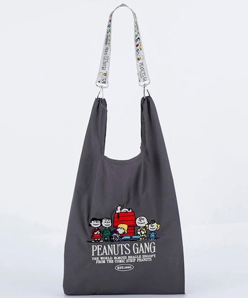 Vintage PEANUTS(ビンテージピーナッツ)の「"11"≪Vintage PEANUTS≫1ポケット ストラップ付き ショッパー/エコバッグ(エコバッグ/サブバッグ・レディース・グレー/アイボリー/ラベンダー・ONE SIZE)」の13枚目の写真