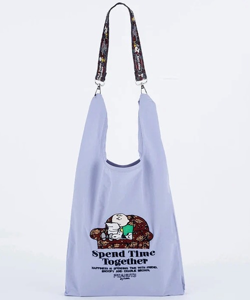 Vintage PEANUTS(ビンテージピーナッツ)の「"11"≪Vintage PEANUTS≫1ポケット ストラップ付き ショッパー/エコバッグ(エコバッグ/サブバッグ・レディース・グレー/アイボリー/ラベンダー・ONE SIZE)」の14枚目の写真
