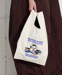 THE MILES（ザ マイルズ）の「"11"≪Vintage PEANUTS≫1ポケット ストラップ付き ショッパー/エコバッグ（エコバッグ/サブバッグ）」