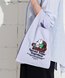 Vintage PEANUTS（ビンテージピーナッツ）の「"11"≪Vintage PEANUTS≫1ポケット ストラップ付き ショッパー/エコバッグ（エコバッグ/サブバッグ）」