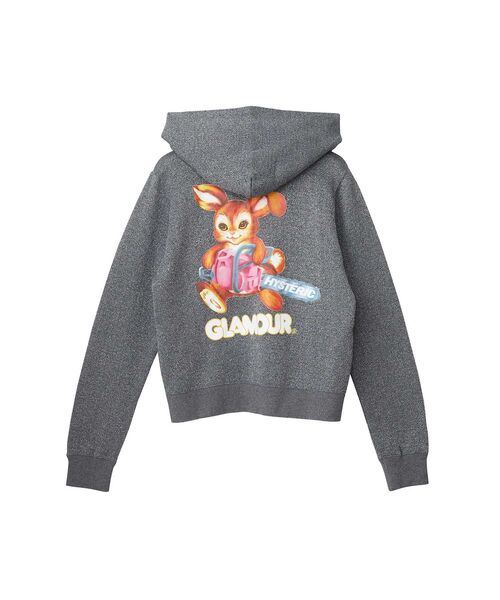 HYSTERIC GLAMOUR(ヒステリックグラマー)の「CHAINSAW BUNNY ショート丈パーカー(パーカー・レディース・ブラウン/パープル/ブラック・FREE)」の8枚目の写真