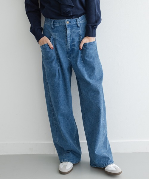 URBAN RESEARCH Sonny Label（アーバンリサーチサニーレーベル）の「カーブポケットデニムパンツ（デニムパンツ・レディース・ブラウン/インディゴブルー・36/38）」の10枚目の写真