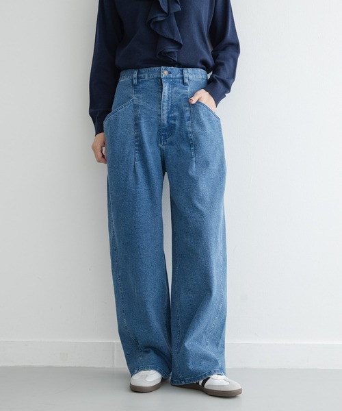 URBAN RESEARCH Sonny Label（アーバンリサーチサニーレーベル）の「カーブポケットデニムパンツ（デニムパンツ・レディース・ブラウン/インディゴブルー・36/38）」の11枚目の写真