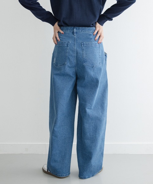 URBAN RESEARCH Sonny Label（アーバンリサーチサニーレーベル）の「カーブポケットデニムパンツ（デニムパンツ・レディース・ブラウン/インディゴブルー・36/38）」の13枚目の写真