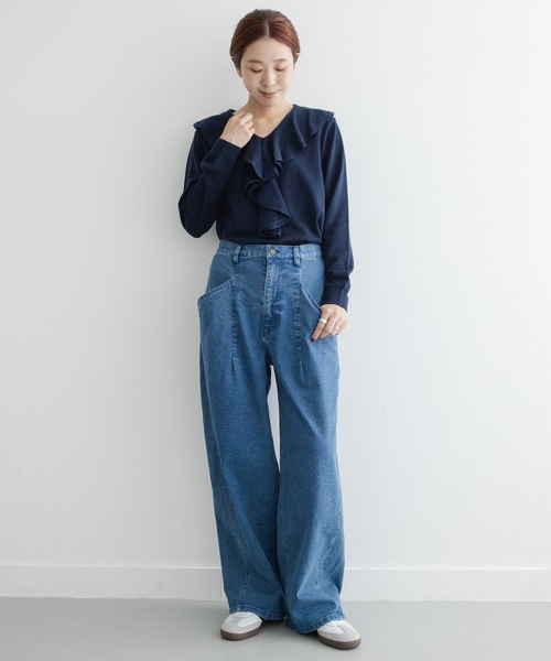 URBAN RESEARCH Sonny Label（アーバンリサーチサニーレーベル）の「カーブポケットデニムパンツ（デニムパンツ・レディース・ブラウン/インディゴブルー・36/38）」の15枚目の写真
