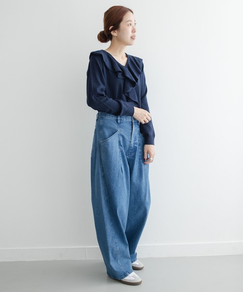 URBAN RESEARCH Sonny Label（アーバンリサーチサニーレーベル）の「カーブポケットデニムパンツ（デニムパンツ・レディース・ブラウン/インディゴブルー・36/38）」の16枚目の写真