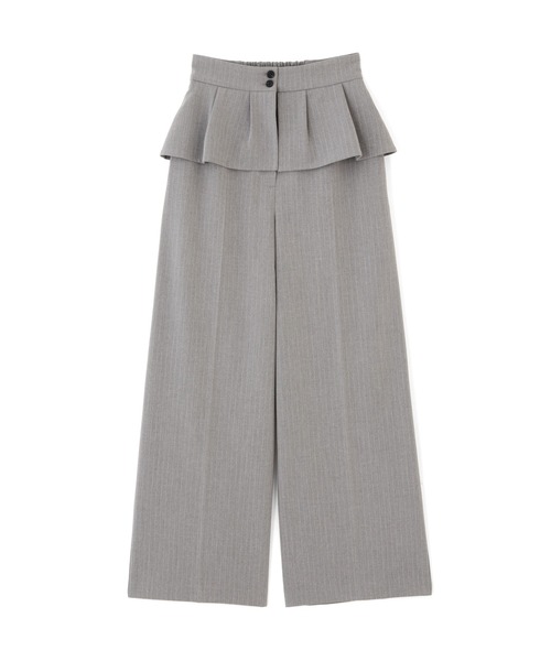 JILL by JILL STUART(ジルバイジルスチュアート)の「ペプラムワイドパンツ(その他パンツ・レディース・ネイビー/グレー系その他・FREE)」の8枚目の写真