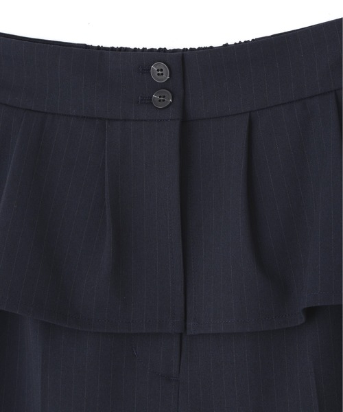 JILL by JILL STUART(ジルバイジルスチュアート)の「ペプラムワイドパンツ(その他パンツ・レディース・ネイビー/グレー系その他・FREE)」の4枚目の写真