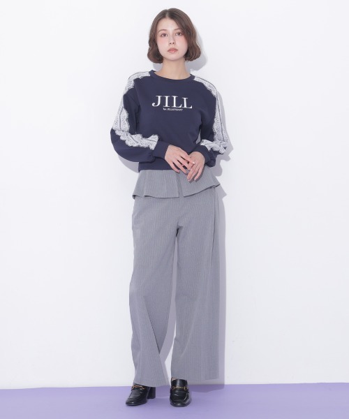 JILL by JILL STUART(ジルバイジルスチュアート)の「ペプラムワイドパンツ(その他パンツ・レディース・ネイビー/グレー系その他・FREE)」の18枚目の写真