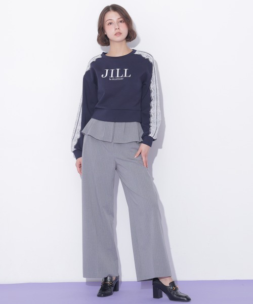 JILL by JILL STUART(ジルバイジルスチュアート)の「ペプラムワイドパンツ(その他パンツ・レディース・ネイビー/グレー系その他・FREE)」の21枚目の写真