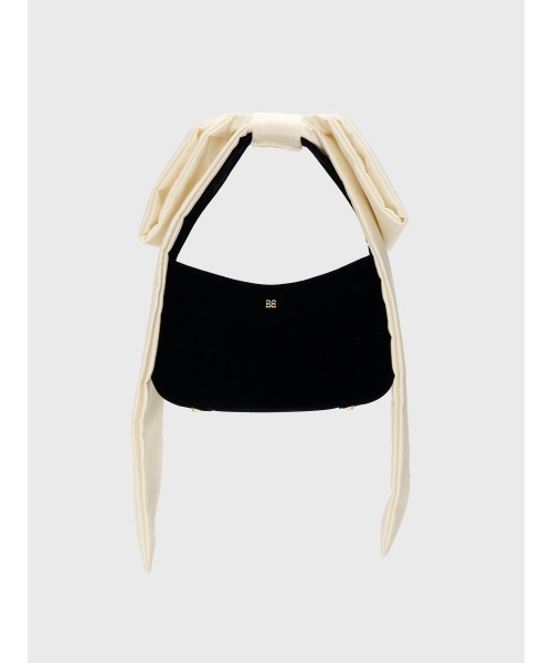 EIMY ISTOIRE(エイミーイストワール)の「PAPILLON VELVET RIBBON BAG(ハンドバッグ・レディース・ライトピンク/ブラック・FREE)」の4枚目の写真
