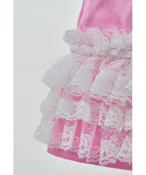 AVENCHUMU(アバンチュウム)の「Lace frill ribbon denim skirt(デニムスカート・レディース・ブラック/ホワイト/ピンク・FREE/XS)」の21枚目の写真