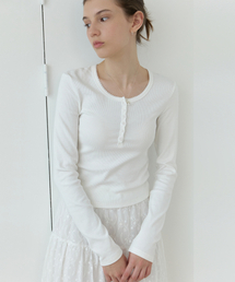 SARAH LS ver. Tシャツ(アイボリー)