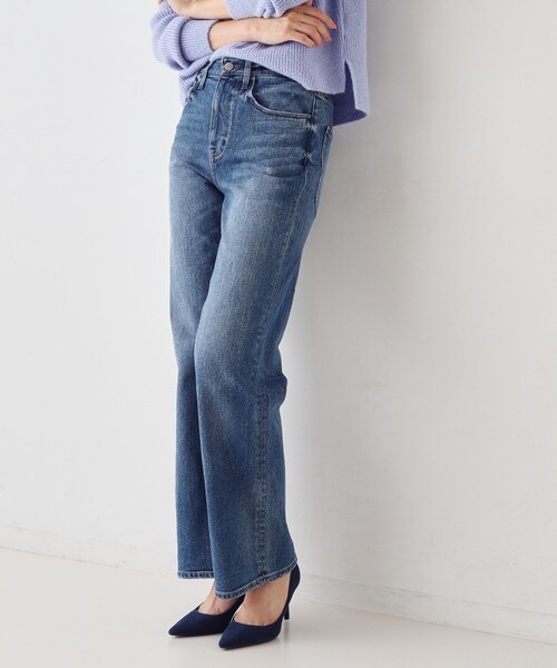 COUP DE CHANCE(クードシャンス)の「【Healthy DENIM】Aquaフレアパンツ(デニムパンツ・レディース・ブルー/ネイビー・40/38/36/34)」の4枚目の写真