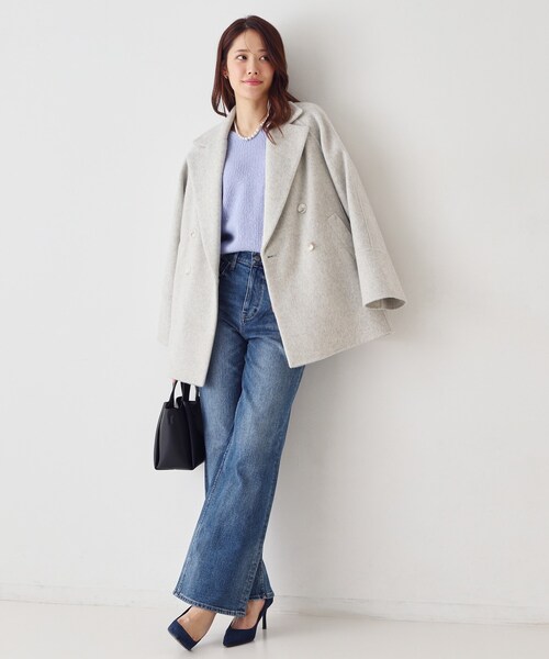 COUP DE CHANCE(クードシャンス)の「【Healthy DENIM】Aquaフレアパンツ(デニムパンツ・レディース・ブルー/ネイビー・40/38/36/34)」の6枚目の写真