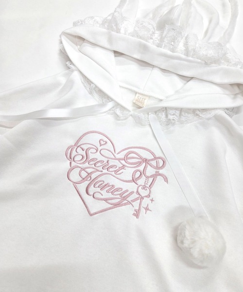 Secret Honey(シークレットハニー)の「うさみみパーカーワンピース(Tシャツ/カットソー・レディース・ブラック/オフホワイト・FREE)」の3枚目の写真