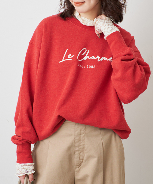 SLOBE IENA(スローブイエナ)の「フラワーレースタートル(Tシャツ/カットソー・レディース・アイボリー/ブラック/チャコールグレー・FREE)」の20枚目の写真