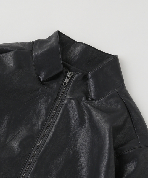 SAN SAN GEAR(サンサンギア)の「SAN SAN GEAR / サンサンギア OBLIQUE JACKET(その他アウター・メンズ・ブラック・2/1)」の4枚目の写真