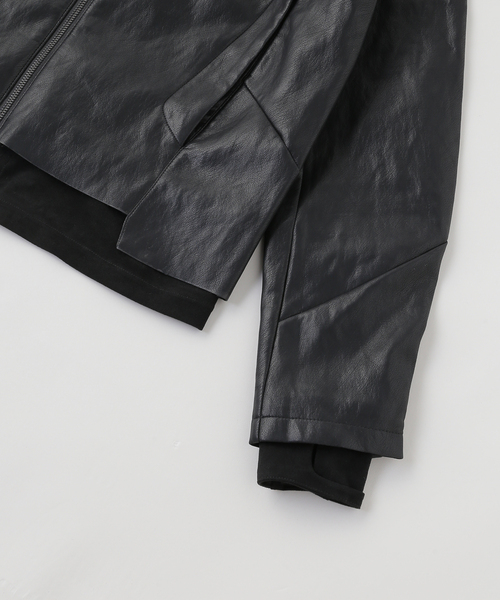 SAN SAN GEAR(サンサンギア)の「SAN SAN GEAR / サンサンギア OBLIQUE JACKET(その他アウター・メンズ・ブラック・2/1)」の5枚目の写真