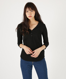 MOUSSY | HENRY NECK POJ(Tシャツ/カットソー)
