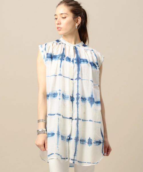 BEAUTY&YOUTH UNITED ARROWS（ビューティーアンドユースユナイテッドアローズ）の「＜ne Quittez pas＞タイダイチュニック◆（シャツ/ブラウス・レディース・レッド/ネイビー・FREE）」の2枚目の写真